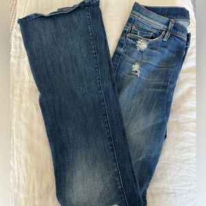 MOTHER Distressed Flare Jeans 27